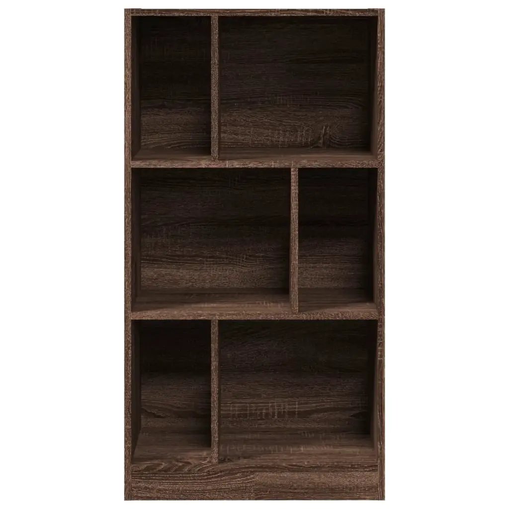 vidaXL vidaXL Bookcase Brown Oak 57x28.5x107.5 cm Engineered Wood - Bookcase