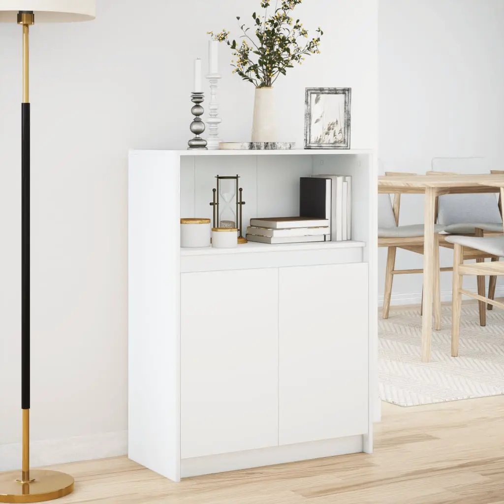 vidaXL vidaXL Sideboard with LED White 72x34x100 cm Engineered Wood - Sideboard