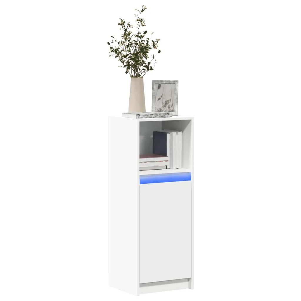 vidaXL vidaXL Sideboard with LED White 38x34x100 cm Engineered Wood - Sideboard