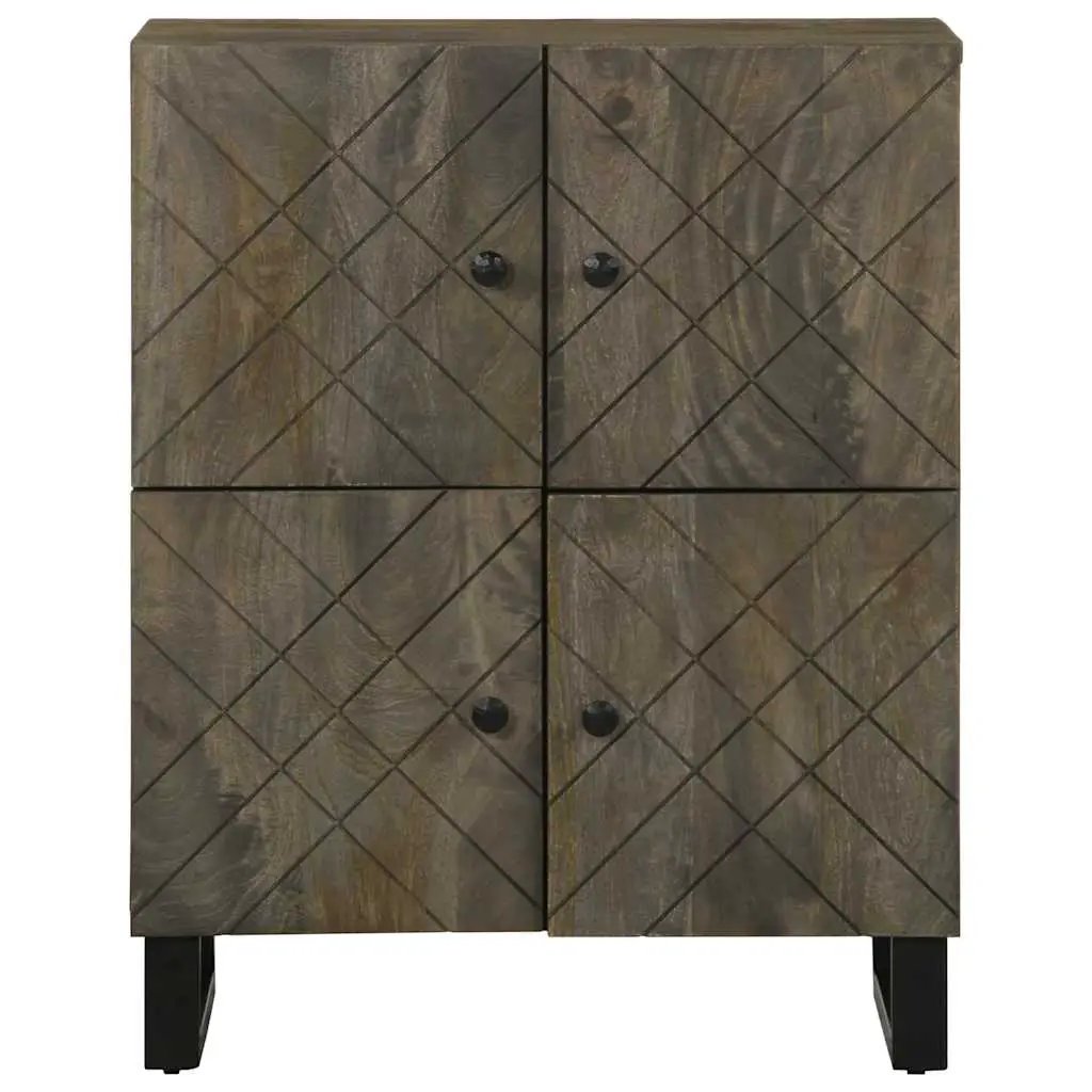 vidaXL vidaXL Sideboard Black 60x33x75 cm Solid Wood Mango - Sideboard