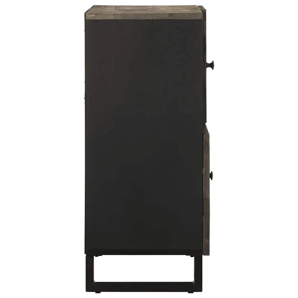 vidaXL vidaXL Sideboard Black 80x33x75 cm Solid Wood Mango - Sideboard