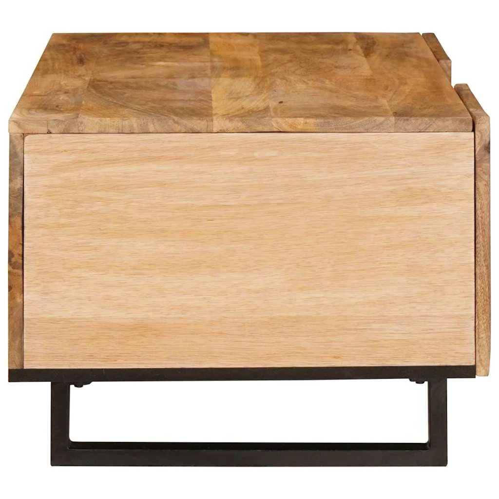 vidaXL Coffee Table 100 x 54 x 40 cm Solid Mango Wood Caned Doors Living Room Decor Accent by vidaXL