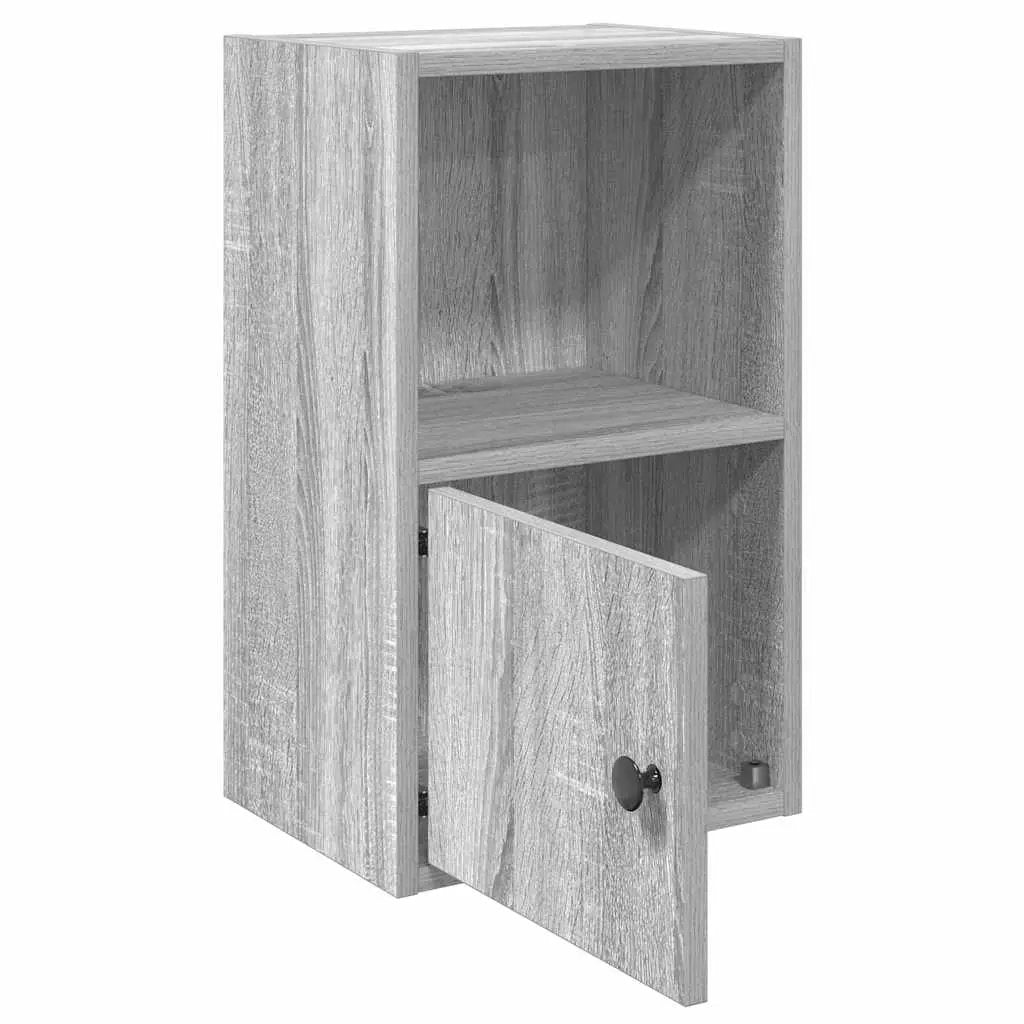 vidaXL vidaXL Bookcase Grey Sonoma 31x24x52 cm Engineered Wood - Bookcase