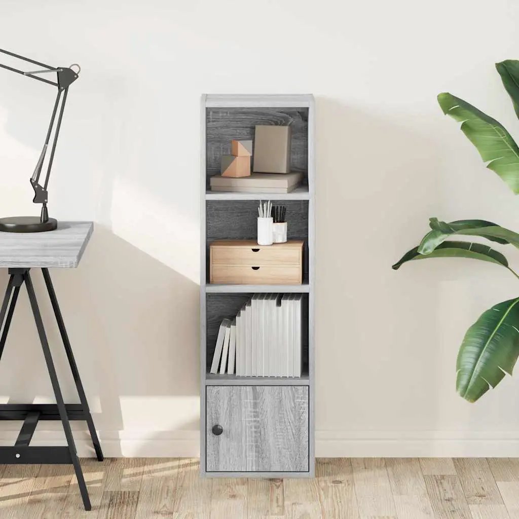 vidaXL vidaXL Bookcase Grey Sonoma 31x24x102 cm Engineered Wood - Bookcase