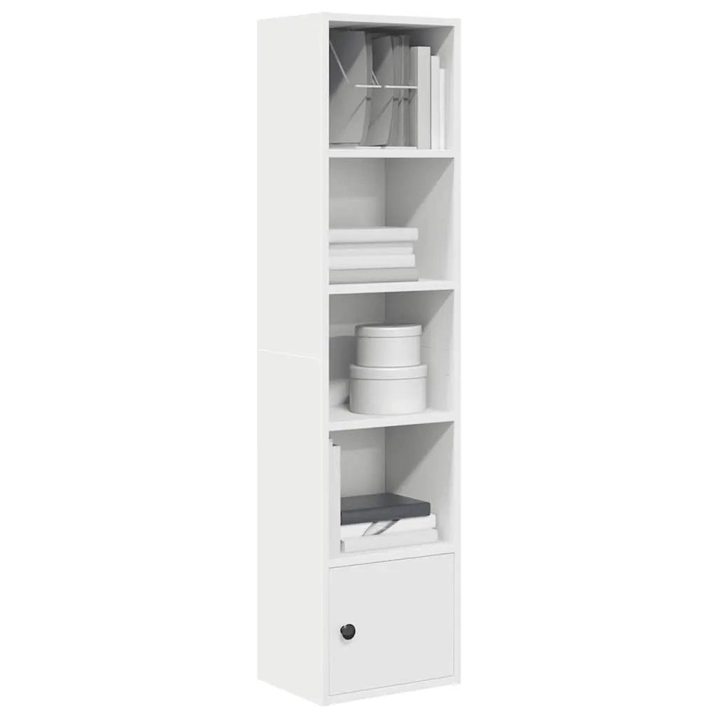 vidaXL vidaXL Bookcase White 31x24x127 cm Engineered Wood - Bookcase
