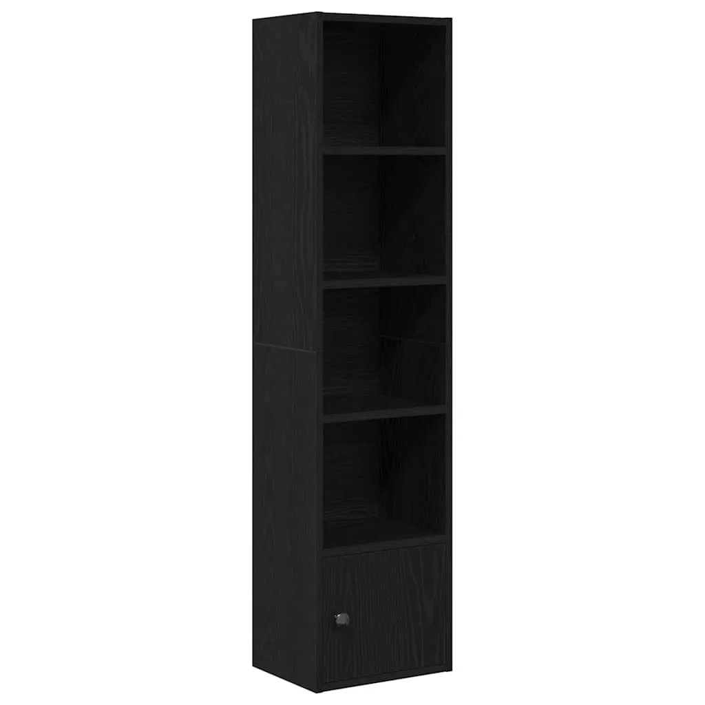 vidaXL vidaXL Bookcase Black Oak 31x24x127 cm Engineered Wood - Bookcase