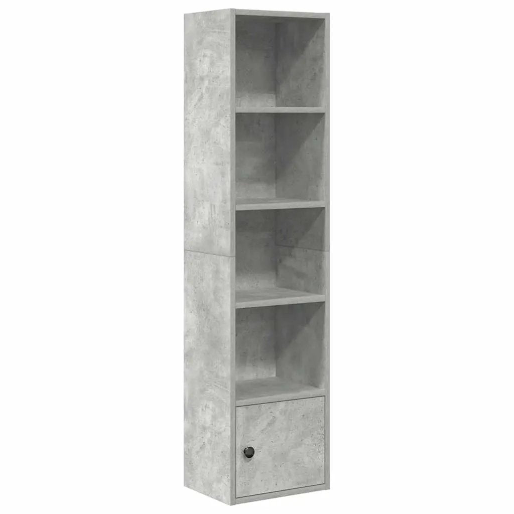 vidaXL vidaXL Bookcase Concrete Grey 31x24x127 cm Engineered Wood - Bookcase