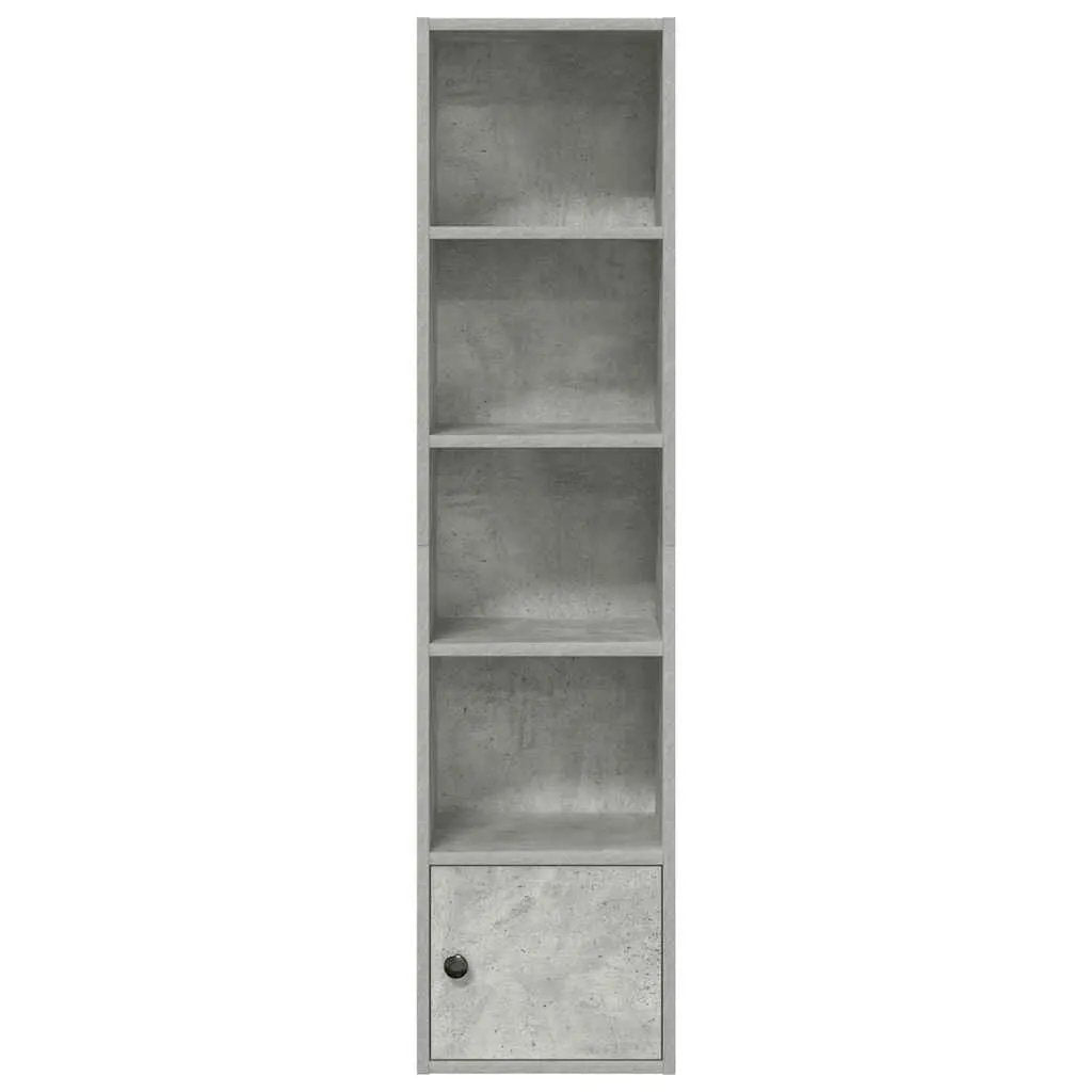 vidaXL vidaXL Bookcase Concrete Grey 31x24x127 cm Engineered Wood - Bookcase