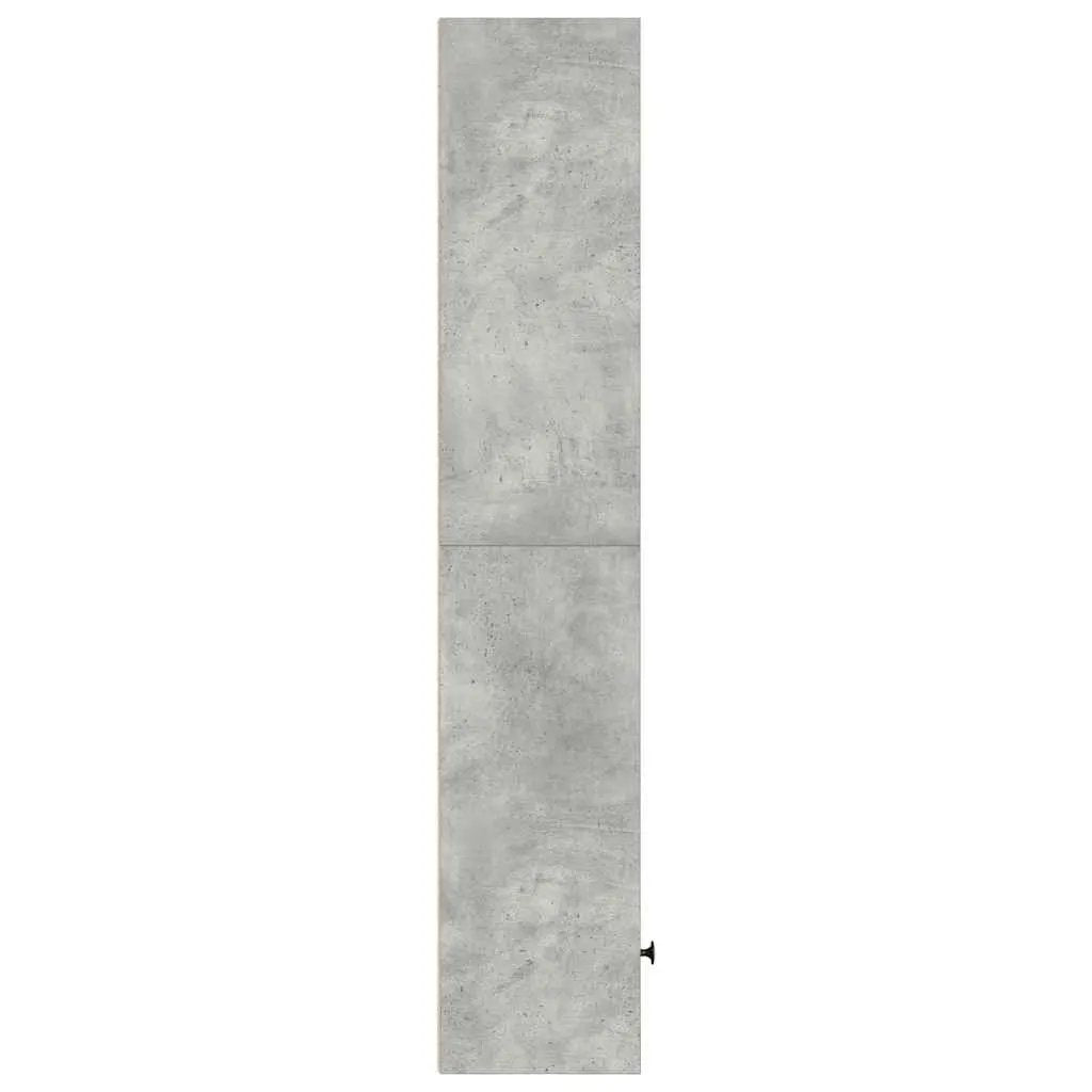 vidaXL vidaXL Bookcase Concrete Grey 31x24x127 cm Engineered Wood - Bookcase
