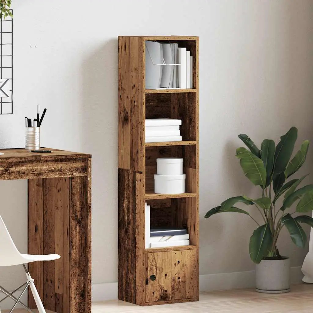 vidaXL vidaXL Bookcase Old Wood 31x24x127 cm Engineered Wood - Bookcase