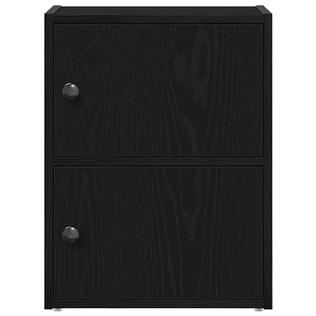 vidaXL vidaXL Bookcase Black Oak 40x24x52 cm Engineered Wood - Bookcase