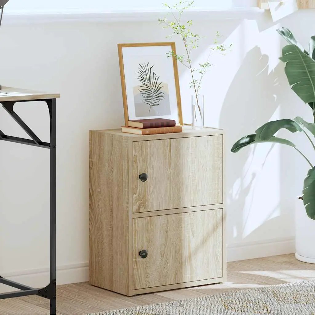 vidaXL vidaXL Bookcase Sonoma Oak 40x24x52 cm Engineered Wood - Bookcase