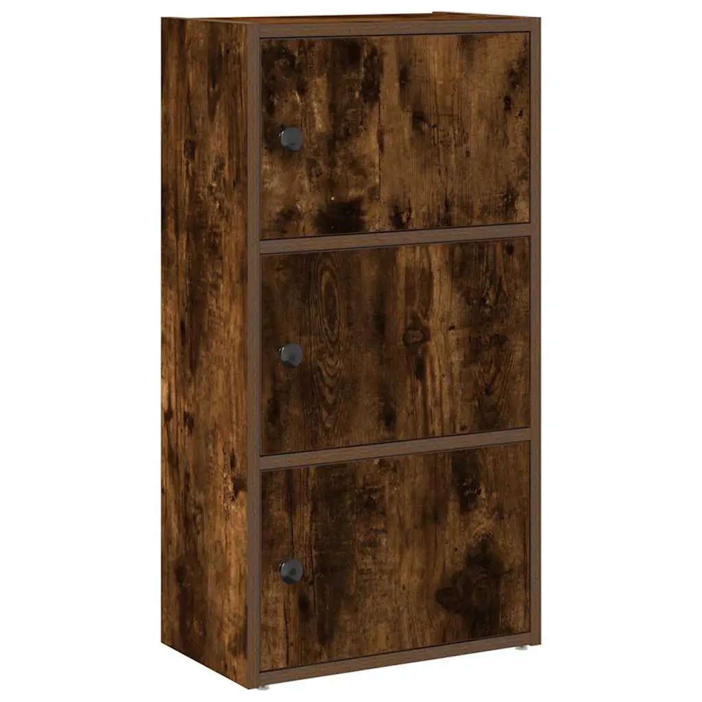 vidaXL vidaXL Bookcase Smoked Oak 40x24x77 cm Engineered Wood - Bookcase