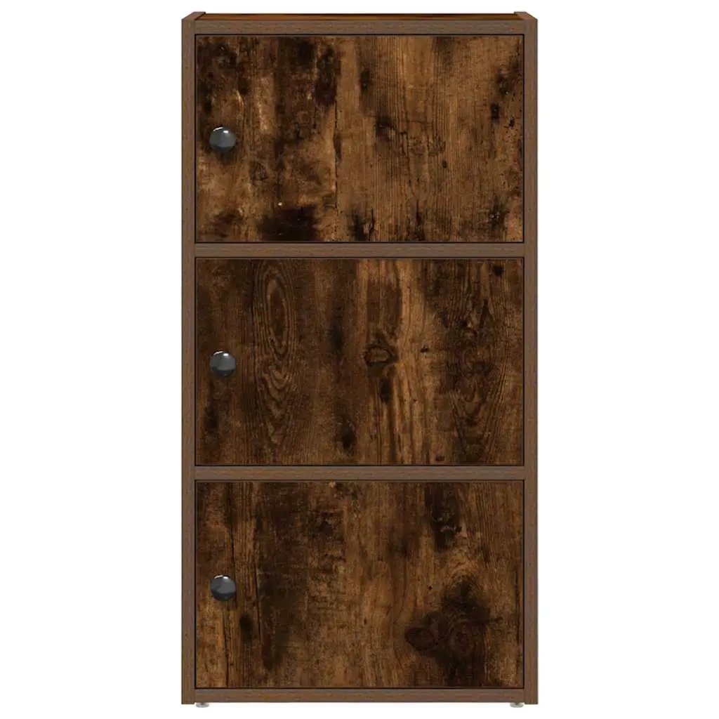 vidaXL vidaXL Bookcase Smoked Oak 40x24x77 cm Engineered Wood - Bookcase