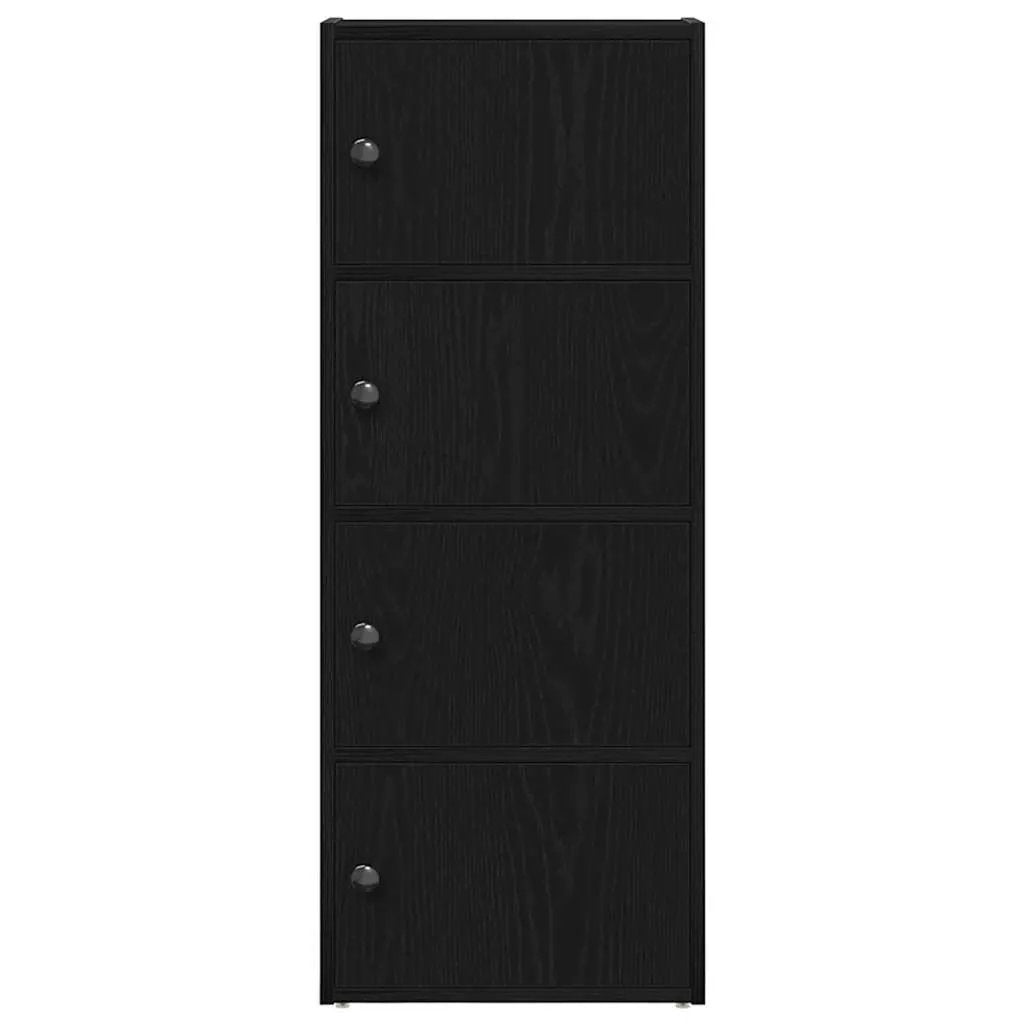 vidaXL vidaXL Bookcase Black Oak 40x24x102 cm Engineered Wood - Bookcase