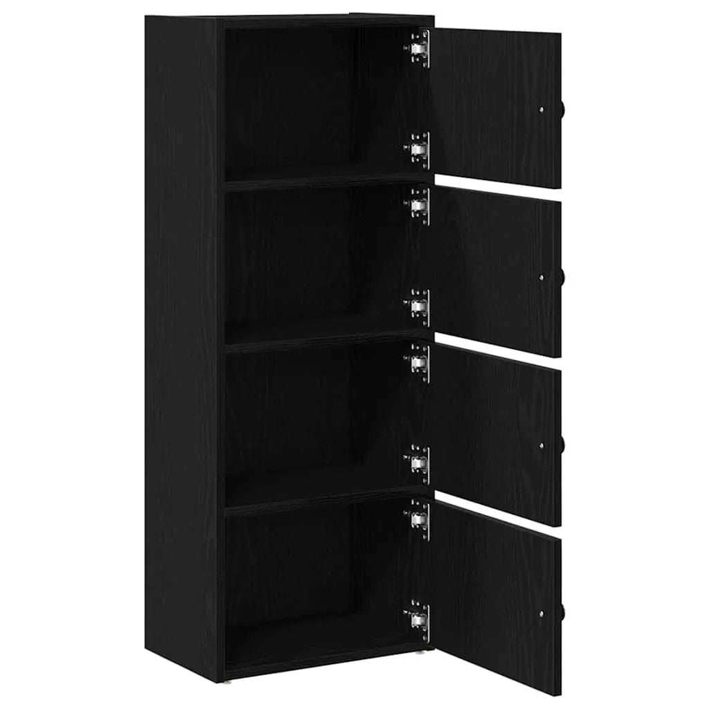 vidaXL vidaXL Bookcase Black Oak 40x24x102 cm Engineered Wood - Bookcase