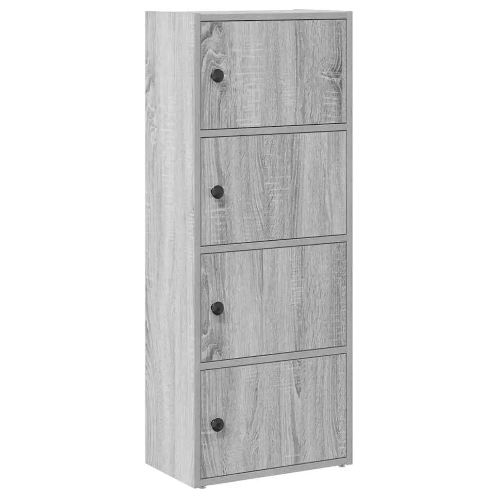 vidaXL vidaXL Bookcase Grey Sonoma 40x24x102 cm Engineered Wood - Bookcase