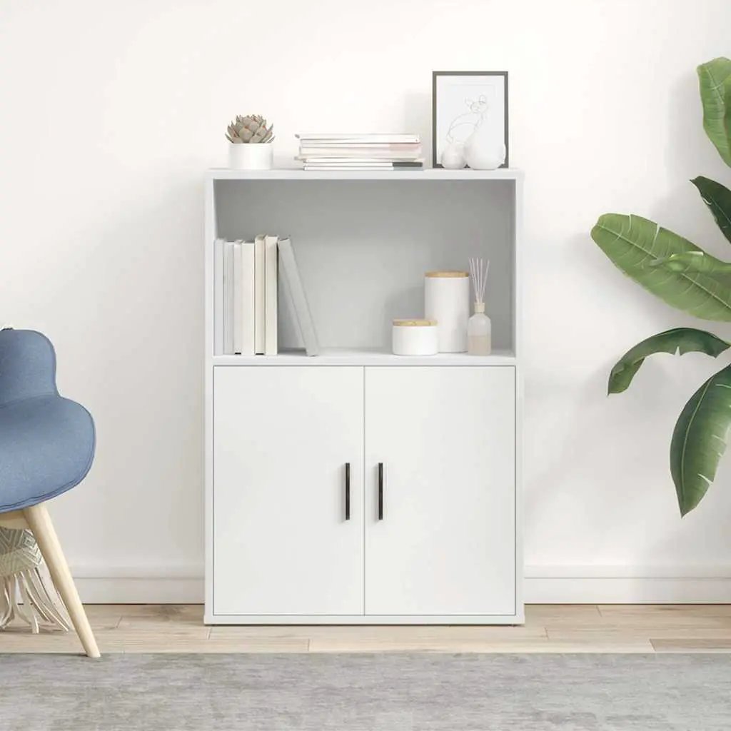 vidaXL vidaXL Bookcase White 60x24x85 cm Engineered Wood - Bookcase