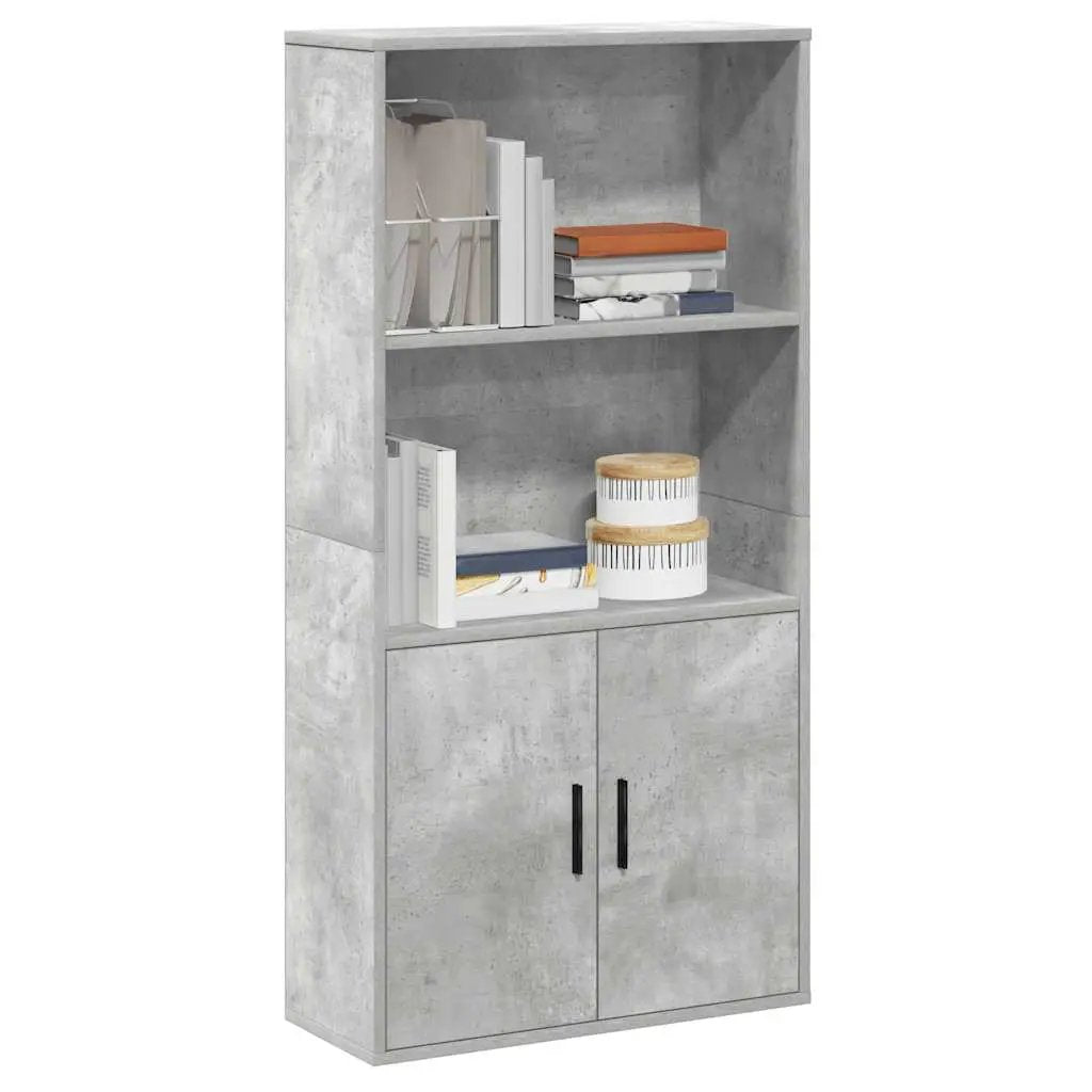 vidaXL vidaXL Bookcase Concrete Grey 60x24x120 cm Engineered Wood - Bookcase