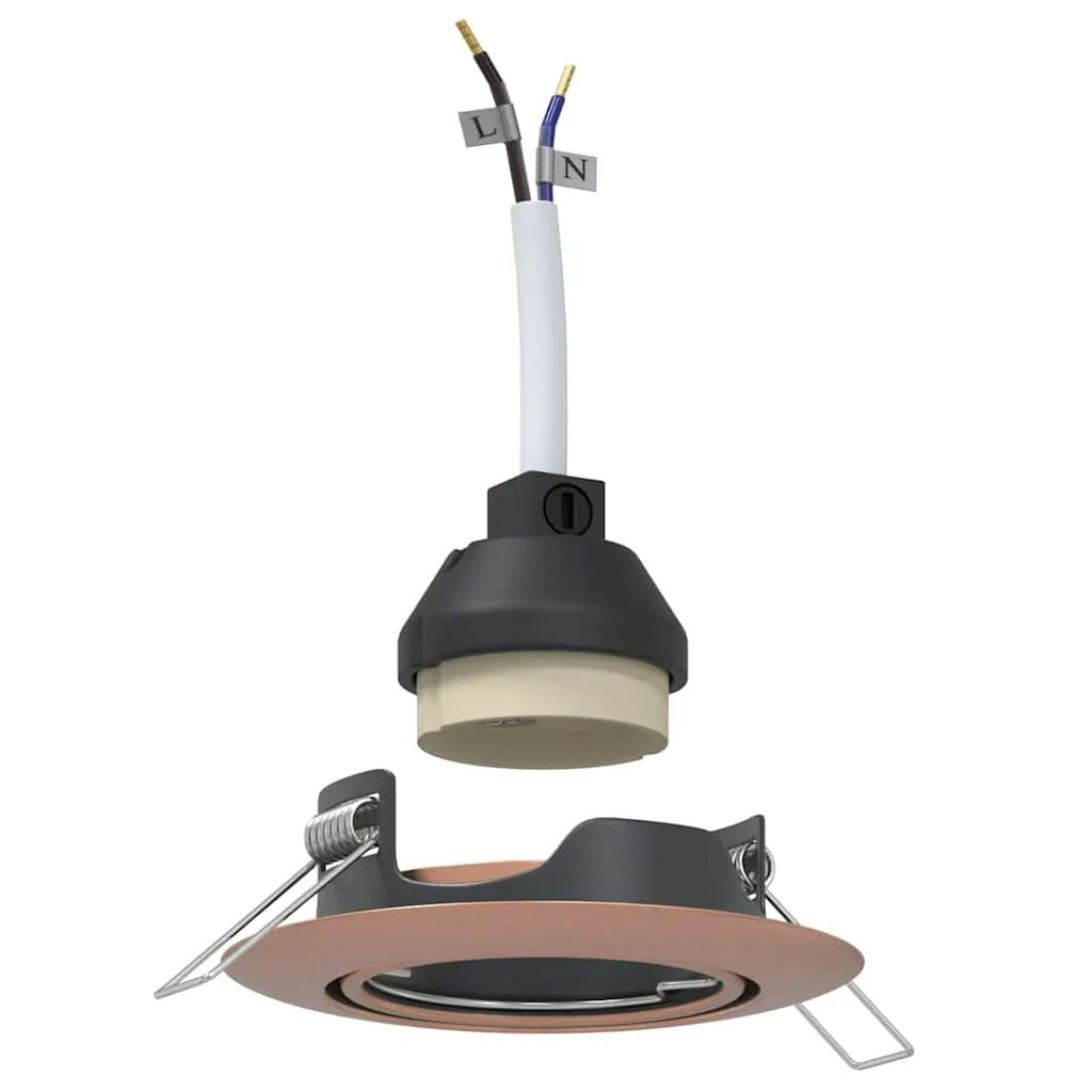 vidaXL vidaXL Spotlight 24 pcs Copper 9 x 9 x 2.5 cm Metal - Spotlight