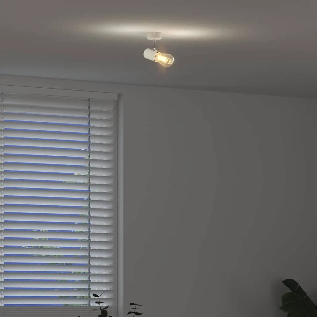 vidaXL vidaXL Ceiling Spotlight with Spotlights White 6.5 x 6 x 11.5 cm Metal - Spotlight