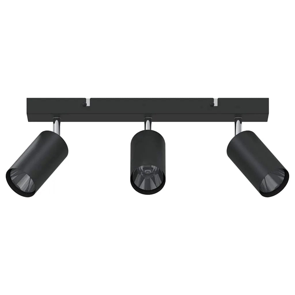vidaXL vidaXL Ceiling Spotlight with Spotlights Black 38 x 6 x 16 cm Metal - Spotlight