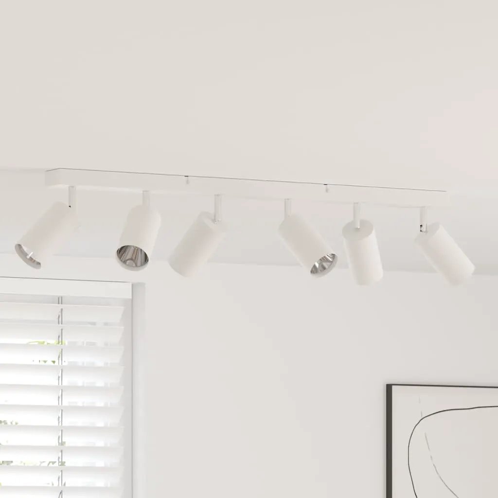vidaXL vidaXL Ceiling Spotlight with Spotlights White 73 x 6 x 16 cm Metal - Spotlight