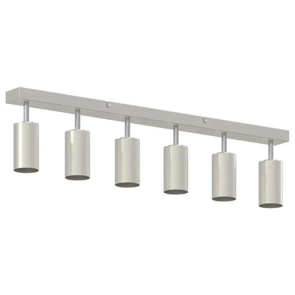 vidaXL vidaXL Ceiling Spotlight with Spotlights Nickel 73 x 6 x 16 cm Metal - Spotlight