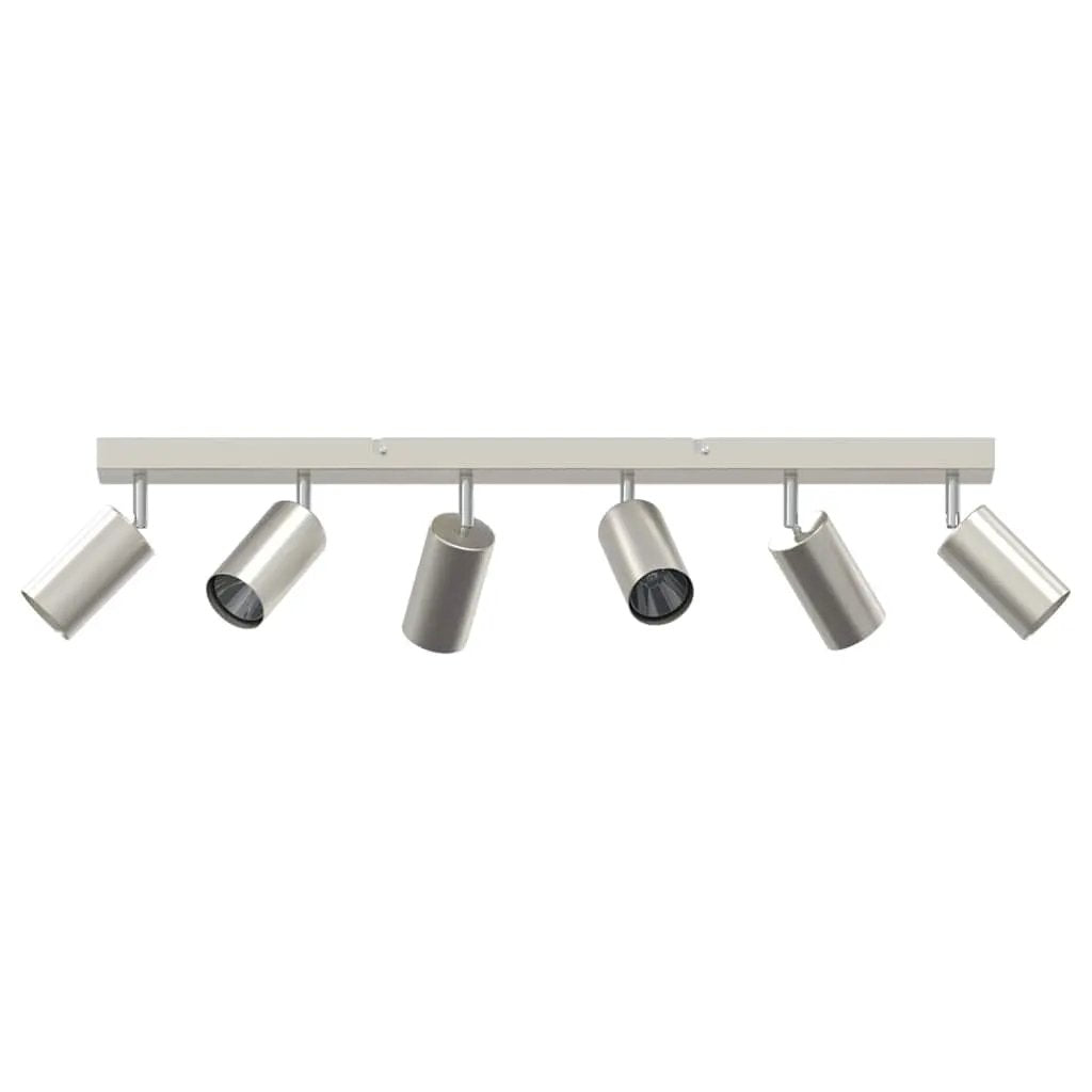 vidaXL vidaXL Ceiling Spotlight with Spotlights Nickel 73 x 6 x 16 cm Metal - Spotlight