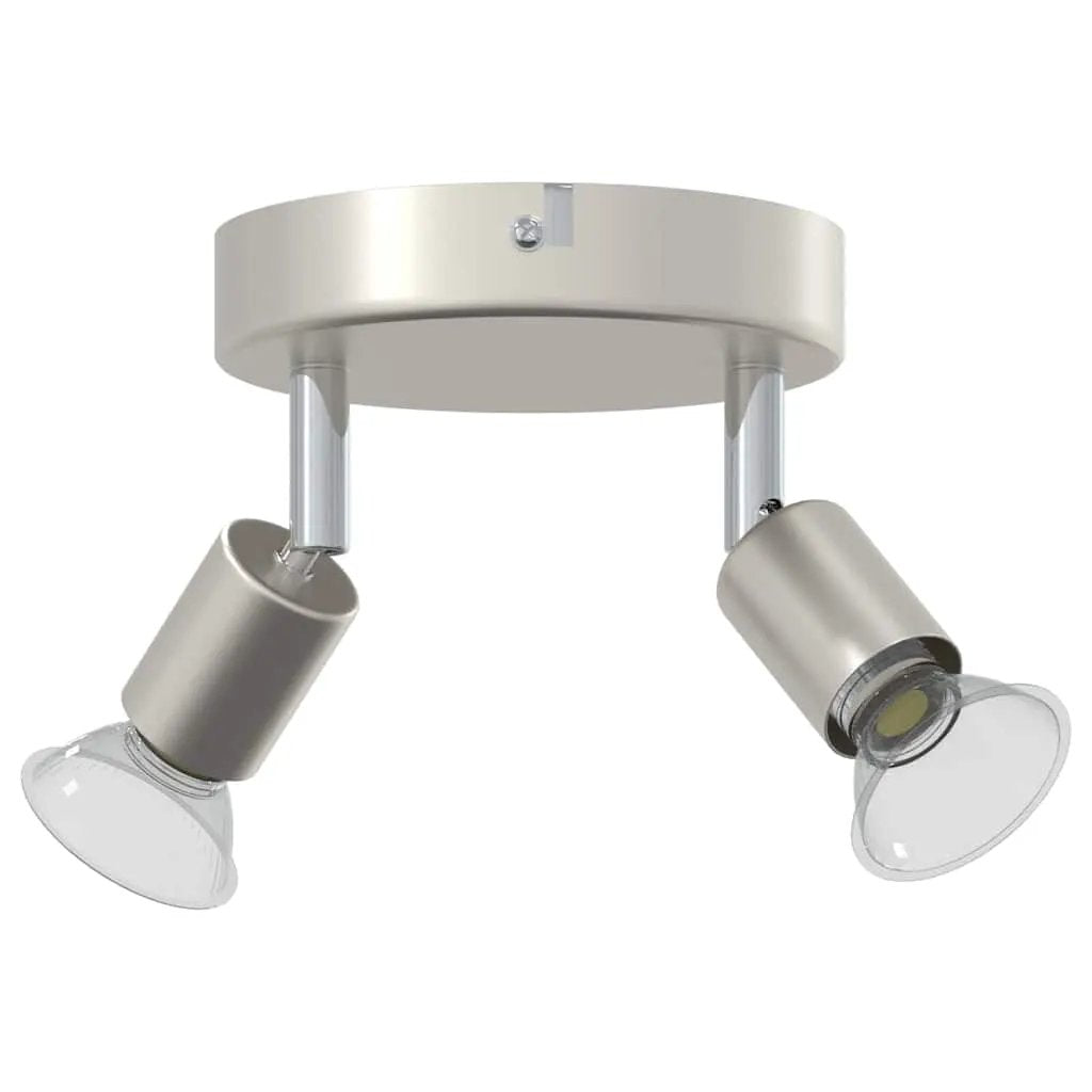 vidaXL vidaXL Ceiling Spotlight with Spotlights Nickel 12 x 8 cm Steel - Spotlight