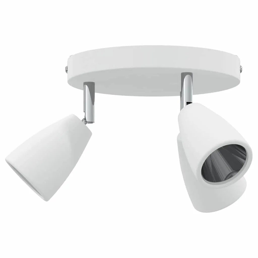 vidaXL vidaXL Ceiling Spotlight with Spotlights White 19 x 19 x 14.5 cm Metal - Spotlight