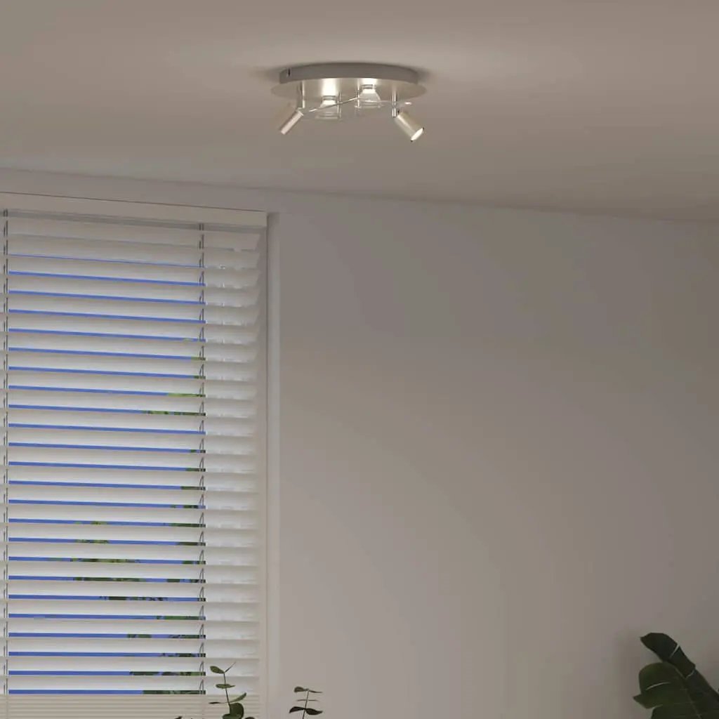 vidaXL vidaXL Ceiling Spotlight Nickel 29 x 29 x 11 cm Steel and Glass - Spotlight