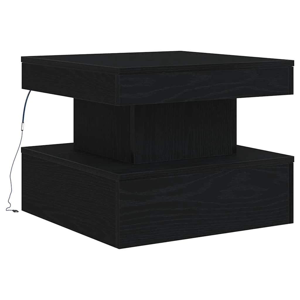 vidaXL VidaXL Coffee Table 50x50x40 LED Lights Home - Coffee Table