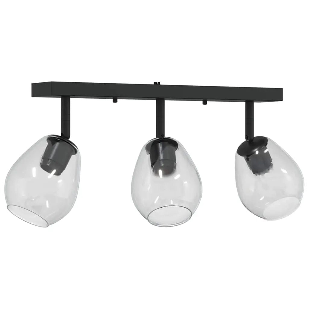 vidaXL vidaXL Ceiling Spotlight Black 54 x 13 x 26 cm Glass and Metal - Spotlight