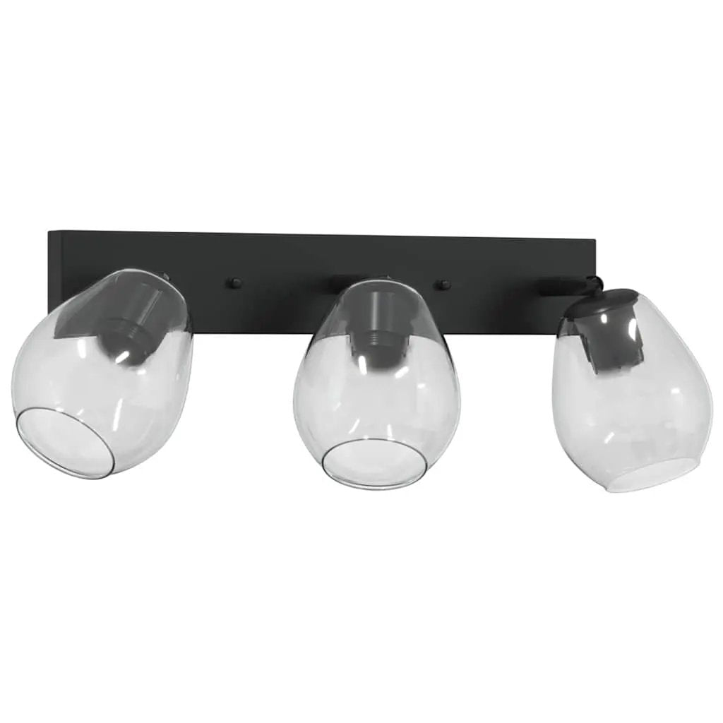 vidaXL vidaXL Ceiling Spotlight Black 54 x 13 x 26 cm Glass and Metal - Spotlight