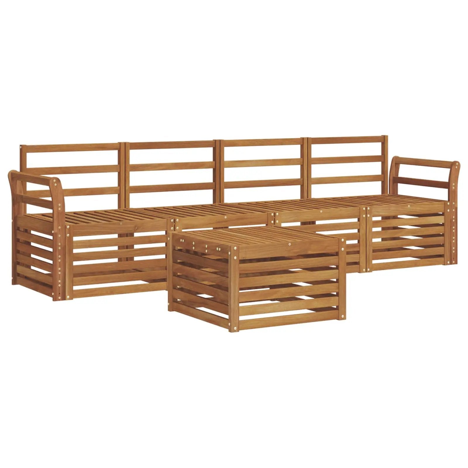 vidaXL vidaXL Sofa Sets Natural Solid Acacia Wood - Garden Sofa Sets