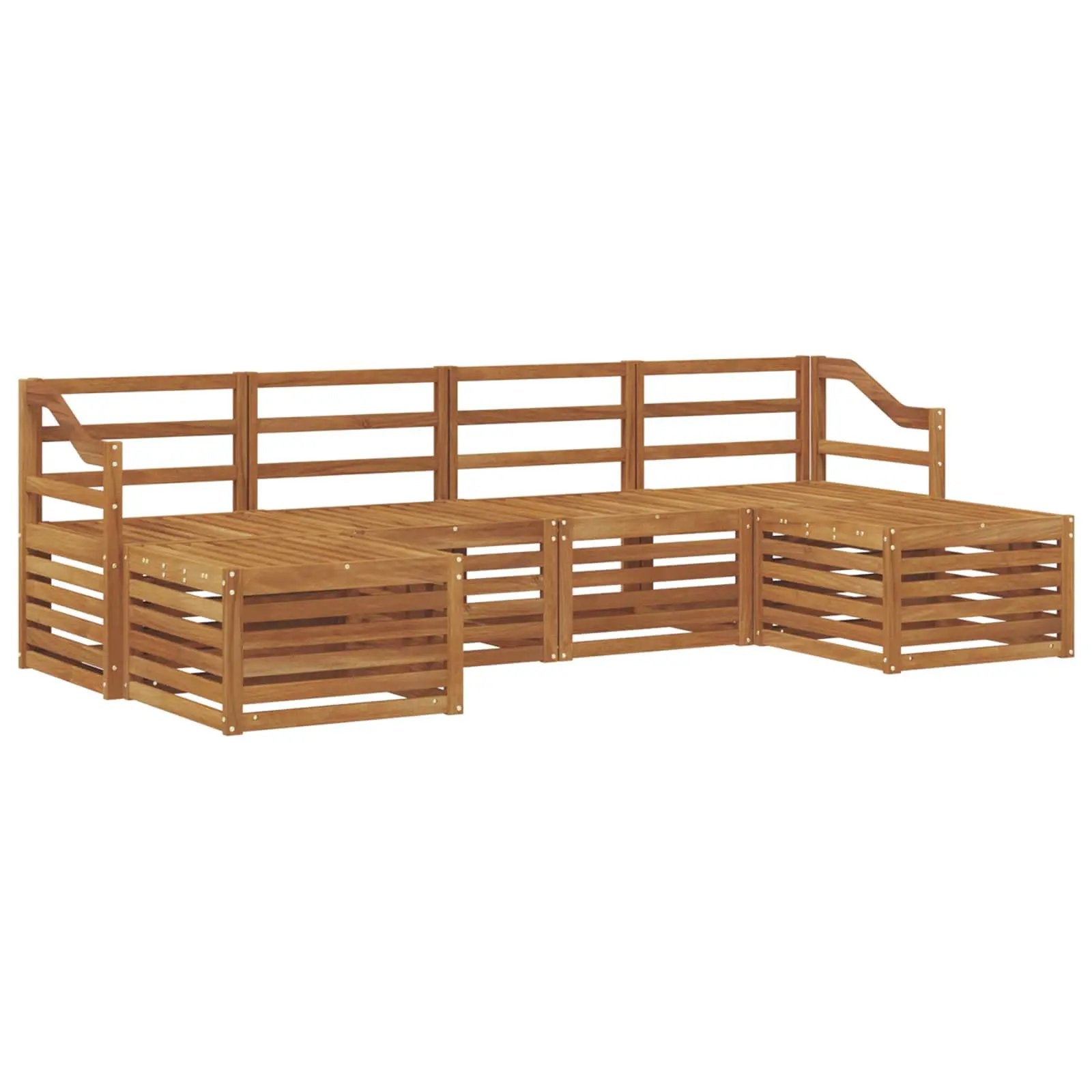 vidaXL vidaXL Sofa Sets 6 pcs Natural Solid Acacia Wood - Garden Sofa Sets