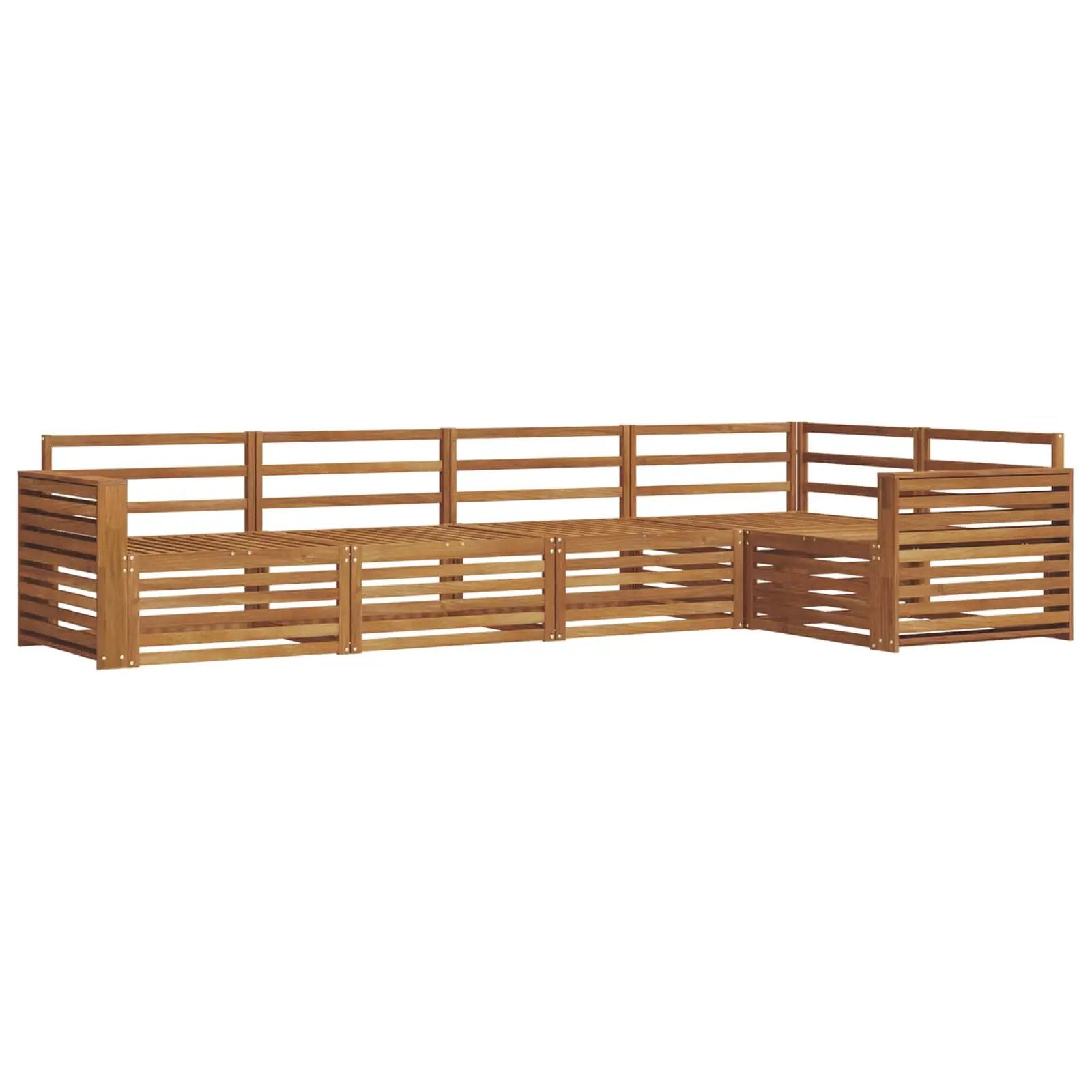 vidaXL vidaXL Outdoor Sofa Set 5 pcs Natural - Garden Sofa Sets