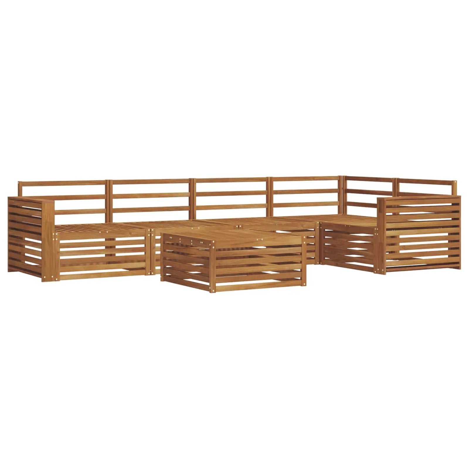 vidaXL vidaXL Outdoor Sofa Set 6 pcs Natural - Garden Sofa Sets