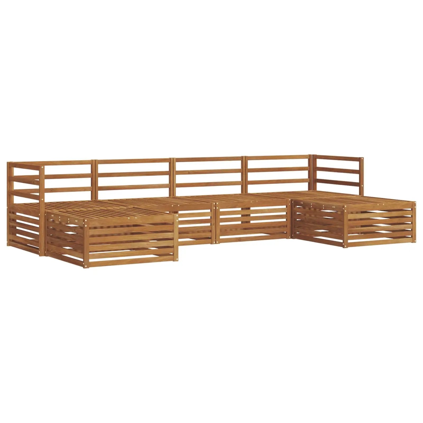 vidaXL vidaXL Sofa Sets 6 pcs Natural Solid Acacia Wood - Garden Sofa Sets