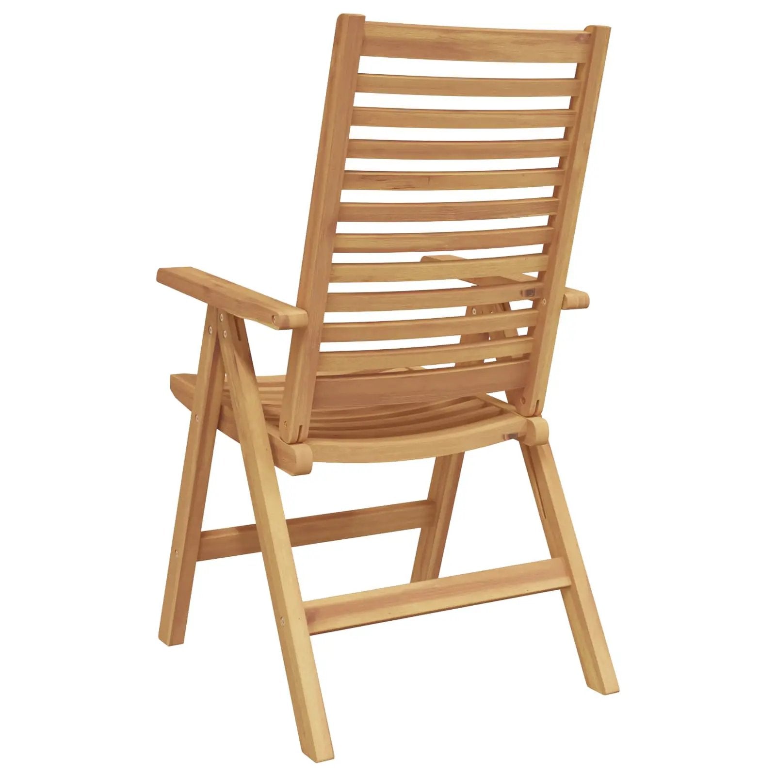 vidaXL vidaXL Chair Folding 6 pcs Brown 64.5 x 52 x 108 cm Solid Teak Wood -