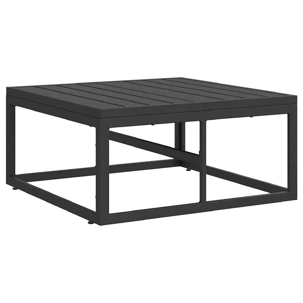 vidaXL vidaXL Garden Sofa Set 3 pcs Black Metal - Garden Sofa Sets