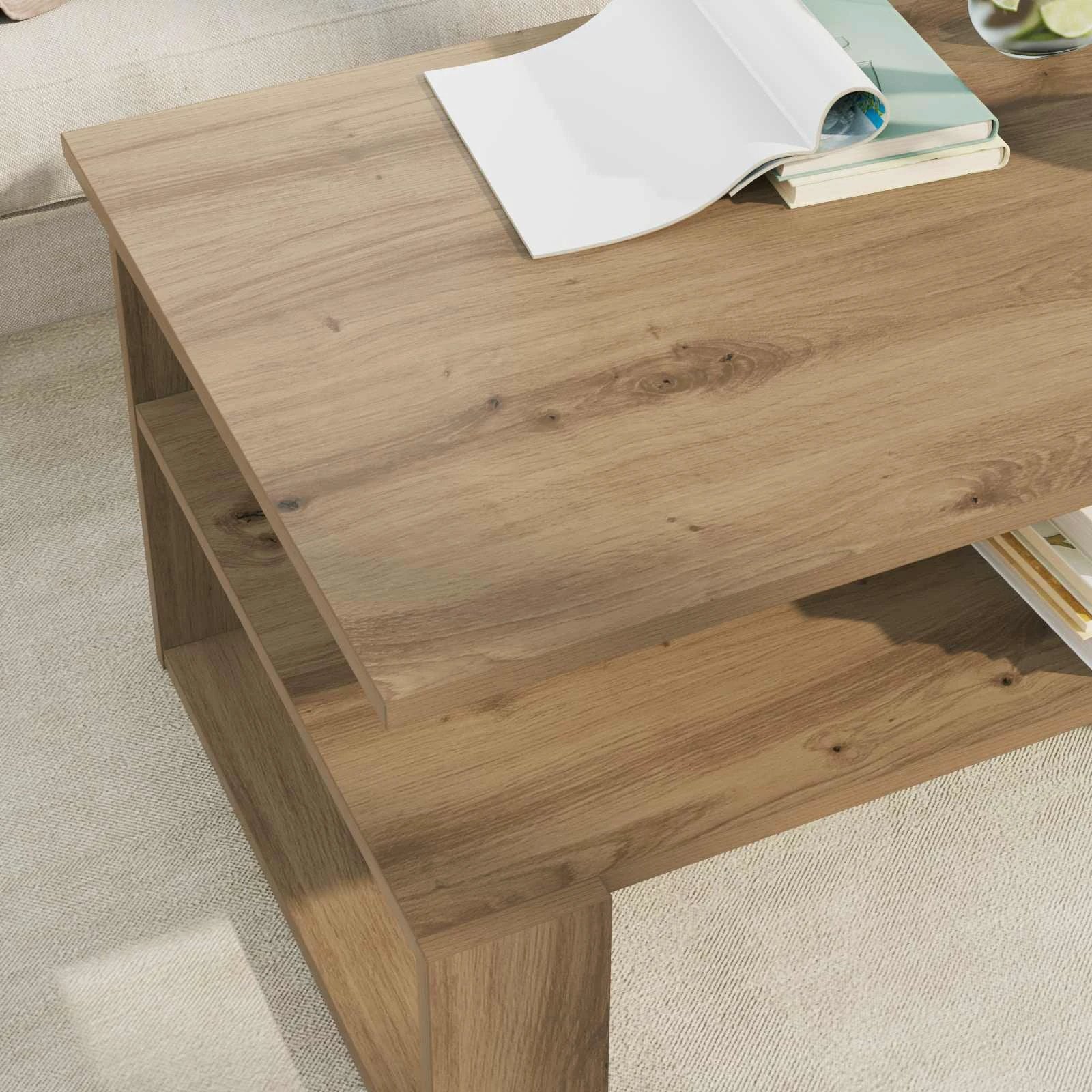 vidaXL vidaXL Coffee Table 90x50x40cm Artisan Oak - Coffee Table