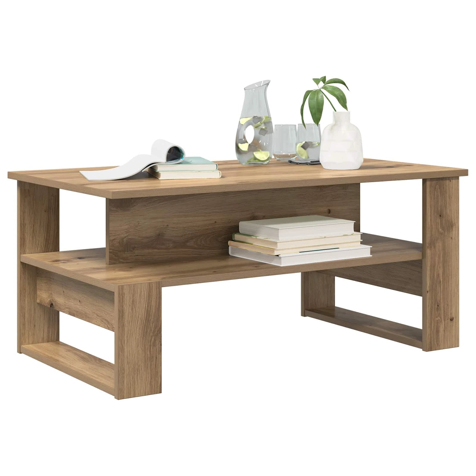 vidaXL vidaXL Coffee Table 90x50x40cm Artisan Oak - Coffee Table