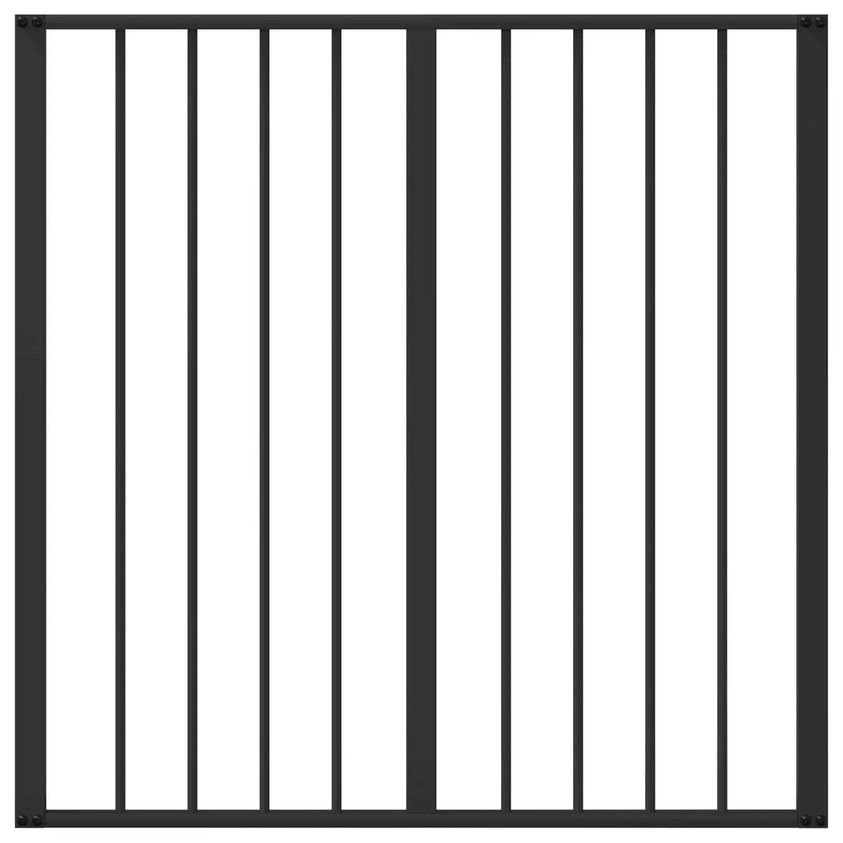 vidaXL Dog Gate 4 pcs Black 80 x 80 cm Galvanised Steel - from vidaXL