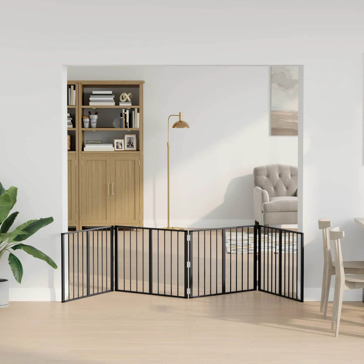 vidaXL Dog Gate 4 pcs Black 80 x 60 cm Galvanised Steel - from vidaXL