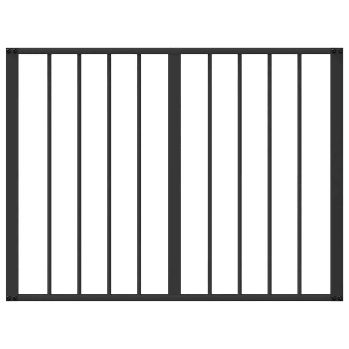 vidaXL Dog Gate 4 pcs Black 80 x 60 cm Galvanised Steel - from vidaXL