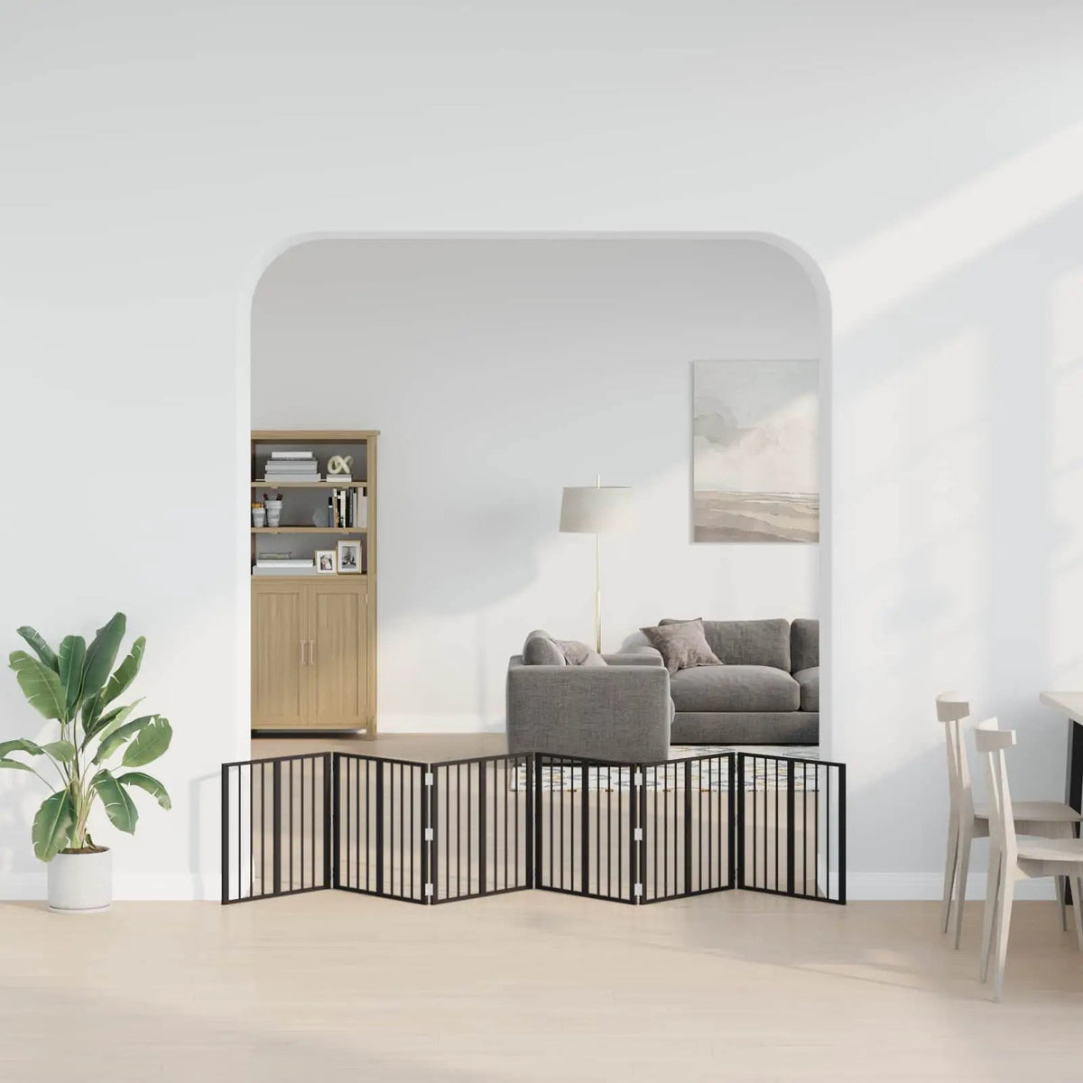 vidaXL Dog Gate 6 pcs Black 60 x 60 cm Galvanised Steel - from vidaXL
