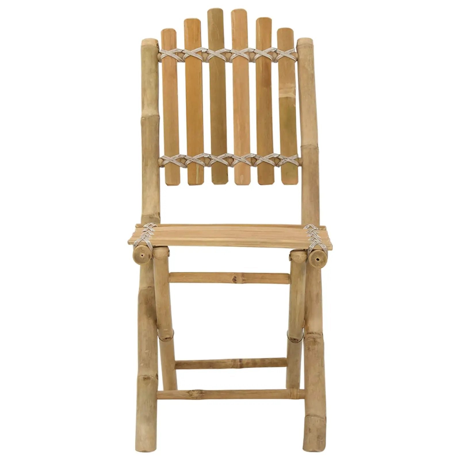 vidaXL vidaXL Garden Chair 4 pcs Natural Bamboo - Garden Chairs