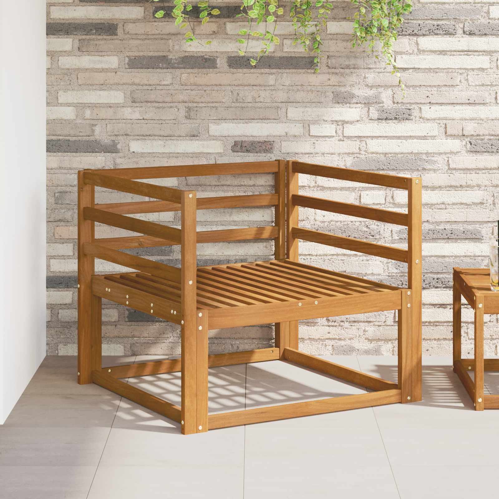 vidaXL vidaXL Outdoor Middle Sofa Natural - Garden Sofa Sets